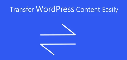 wordpress content transfer